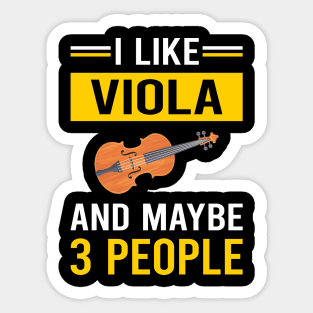 3 People Viola Violist Sticker